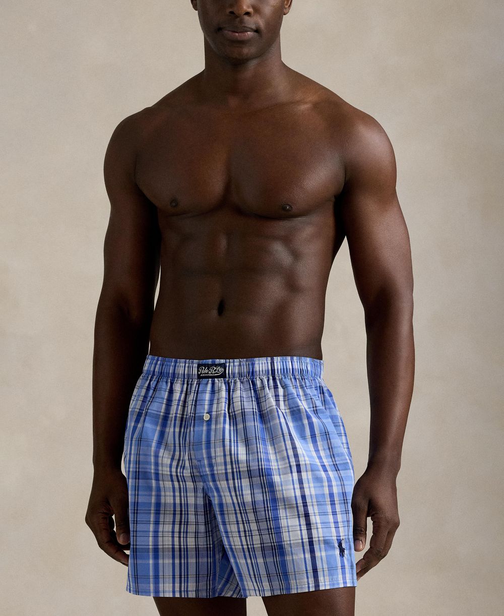 Men's Plaid Woven Boxer Briefs