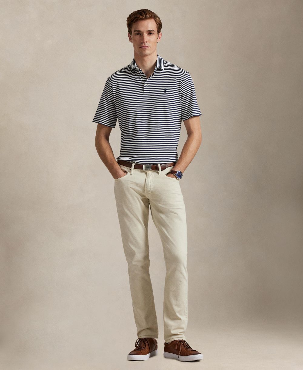 Men's Classic Stripe Polo Shirt