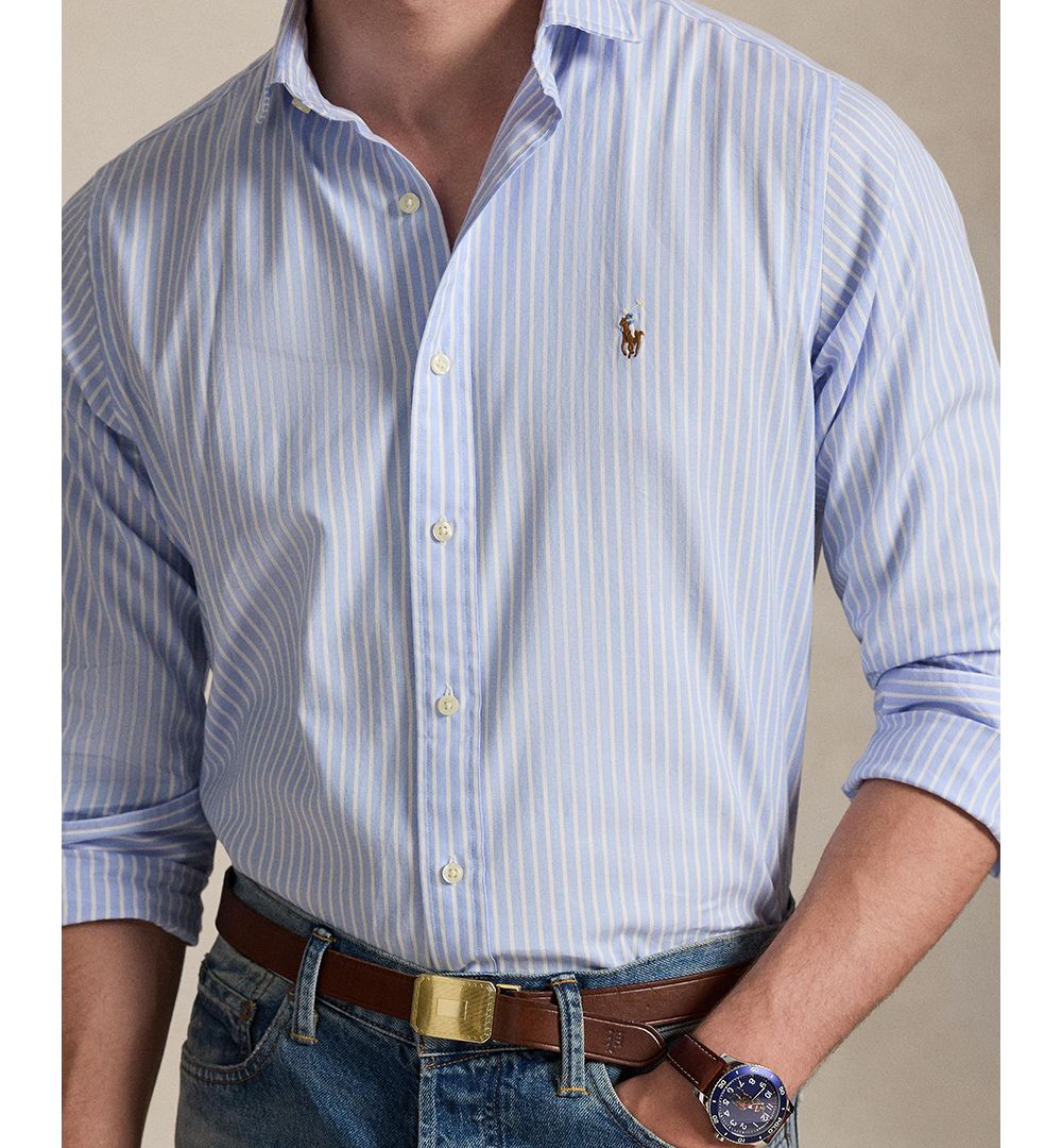 Men's Long-Sleeve Pinpoint Oxford Shirt