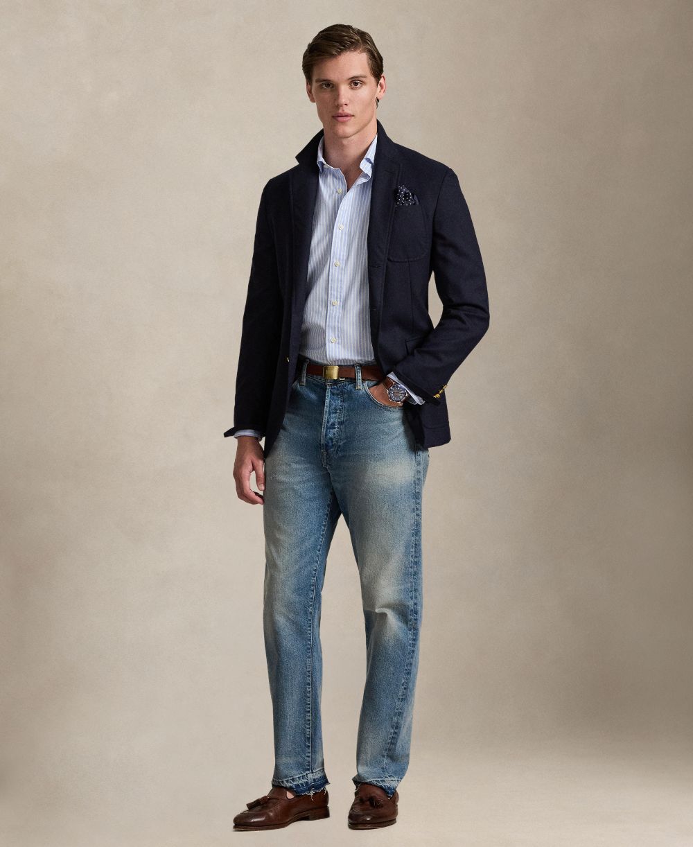Men's Long-Sleeve Pinpoint Oxford Shirt