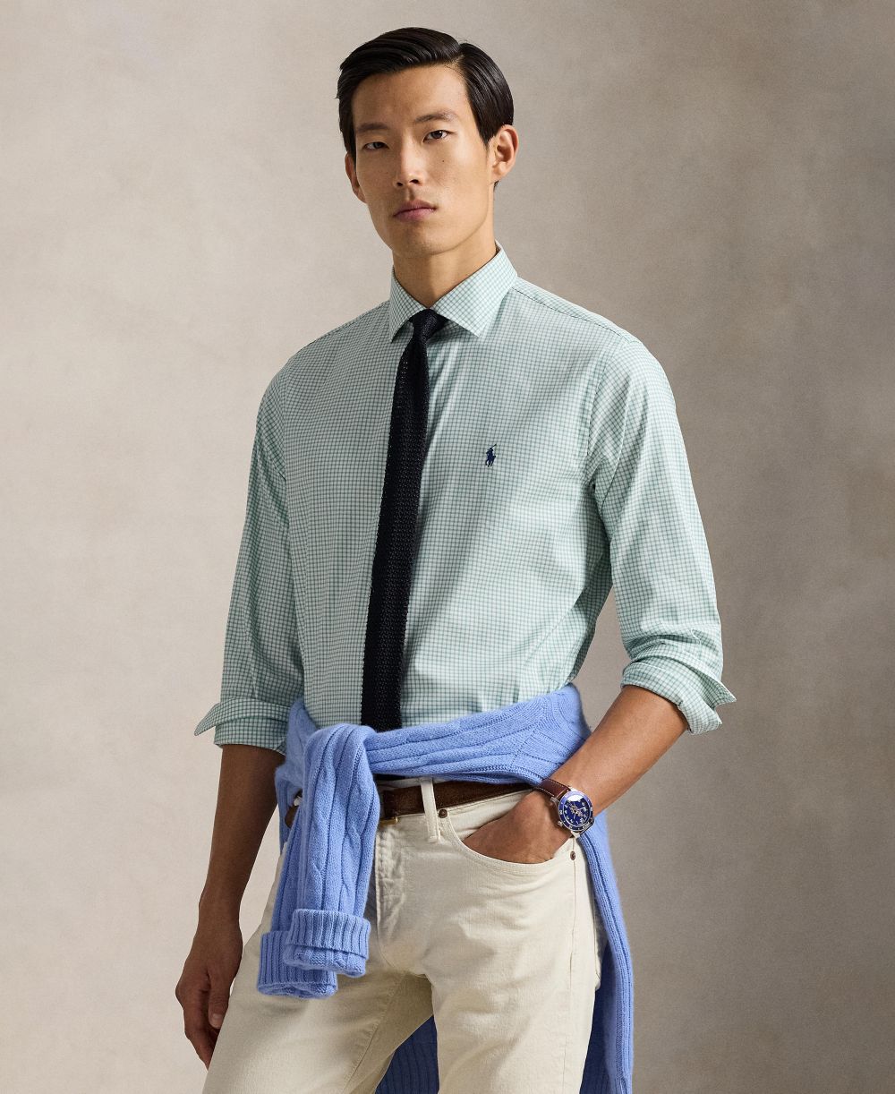 Men's Spread Collar Shirt