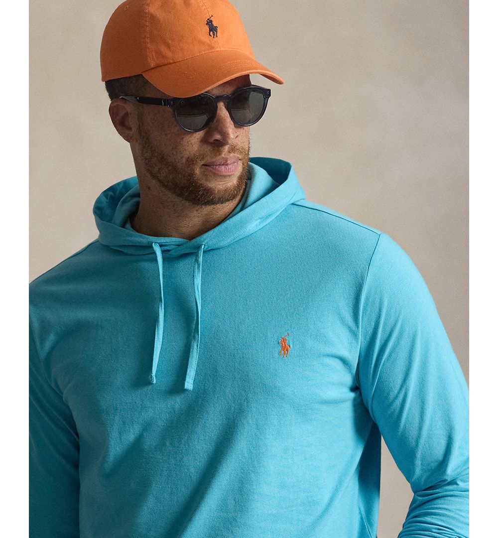 Men's Big & Tall Long-Sleeve Hooded T-Shirt