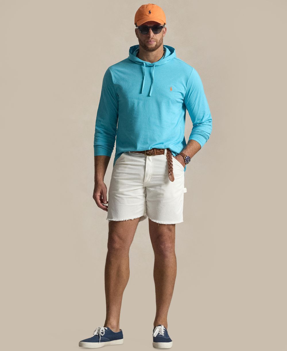 Men's Big & Tall Long-Sleeve Hooded T-Shirt