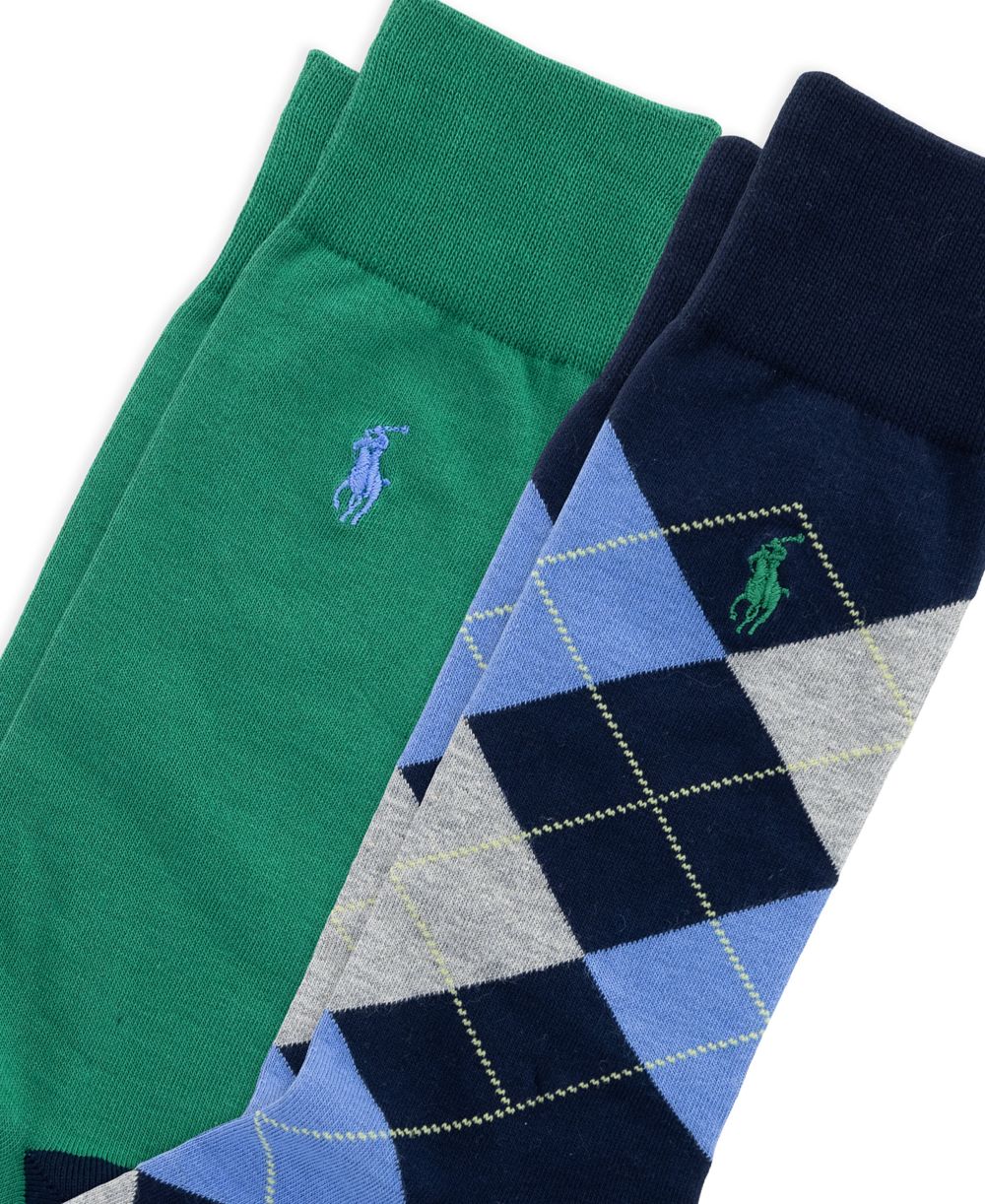 Men's Argyle Slack Socks, 2-Pack