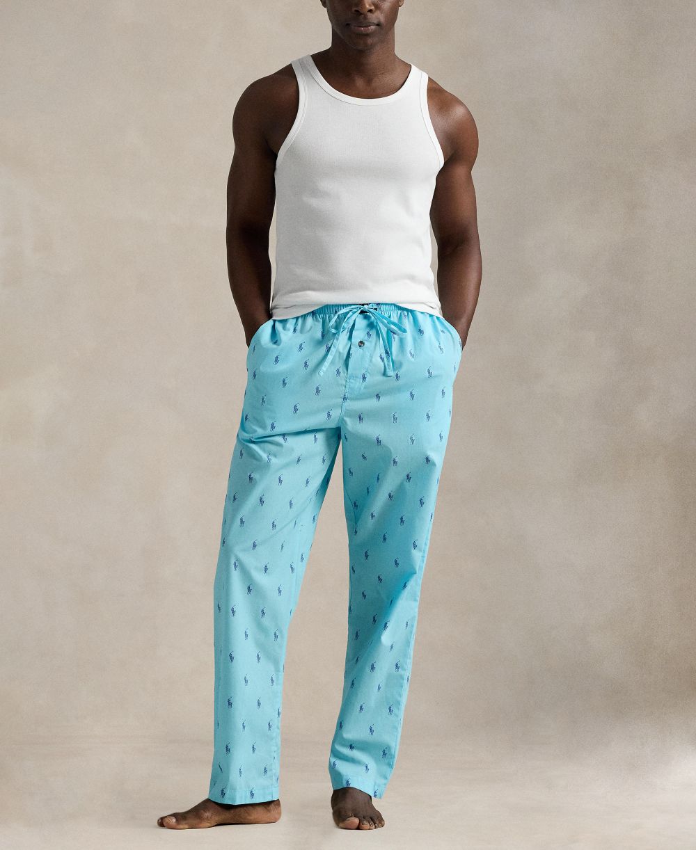 Men's All-Over Pony Print Pajama Pants