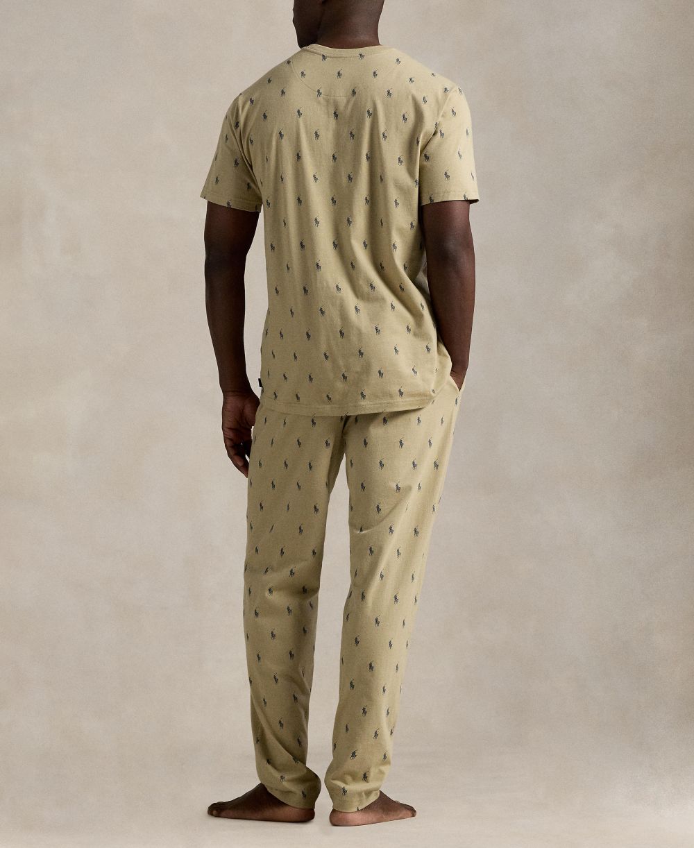 Men's Crewneck T-Shirt and Pajama Pants, 2-Piece Set