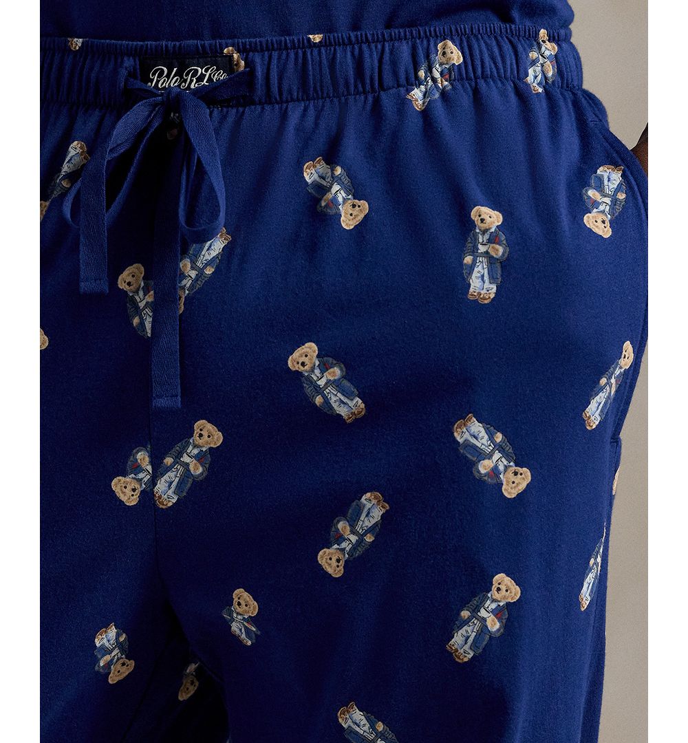 Men's Polo Bear T-Shirt and Pajama Pants, 2-Piece Set