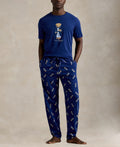 Men's Polo Bear T-Shirt and Pajama Pants, 2-Piece Set