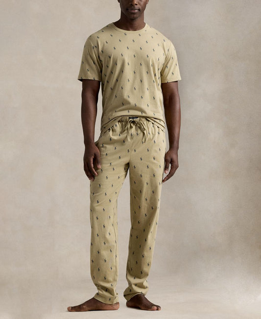Men's Crewneck T-Shirt and Pajama Pants, 2-Piece Set