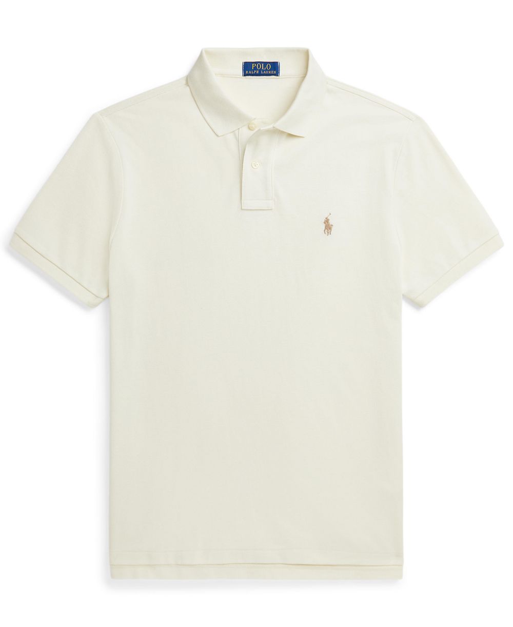 Men's Cotton Custom Slim Fit Mesh Polo Shirt