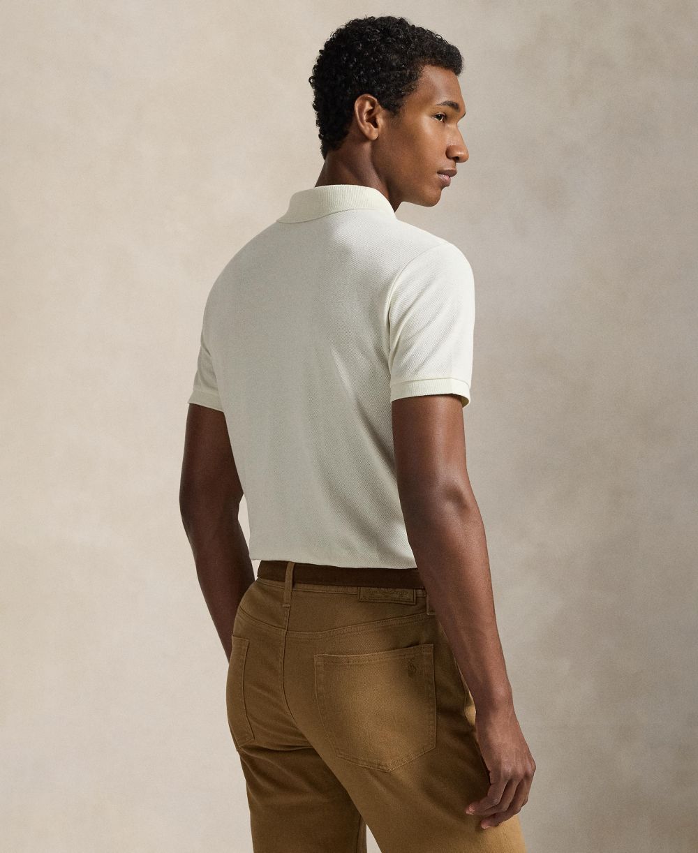 Men's Cotton Custom Slim Fit Mesh Polo Shirt