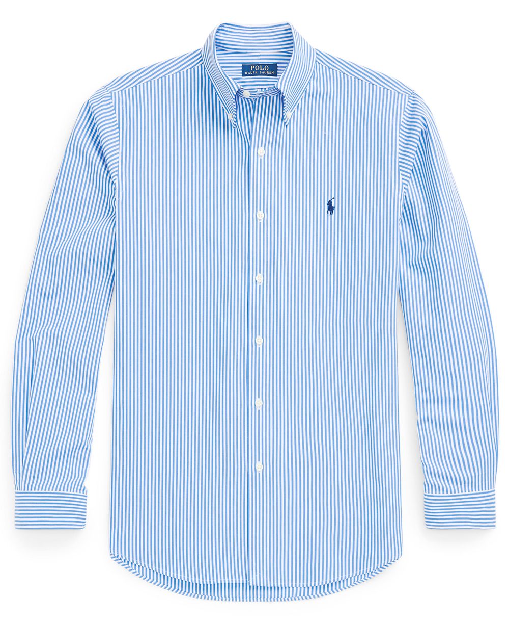 Men's Classic-Fit Plaid Stretch Poplin Shirt