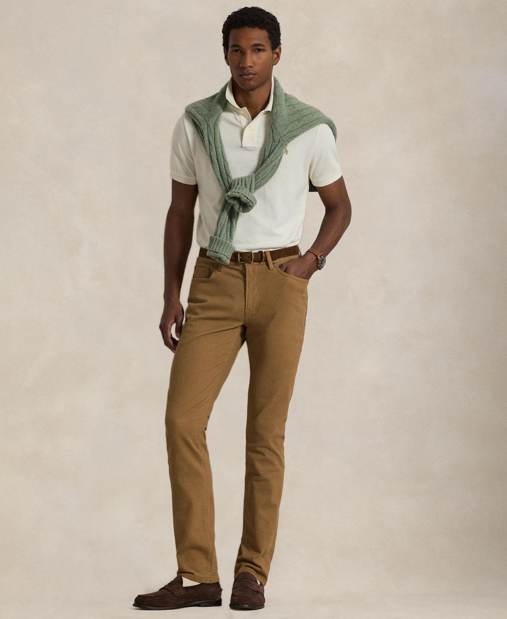 Men's Cotton Custom Slim Fit Mesh Polo Shirt