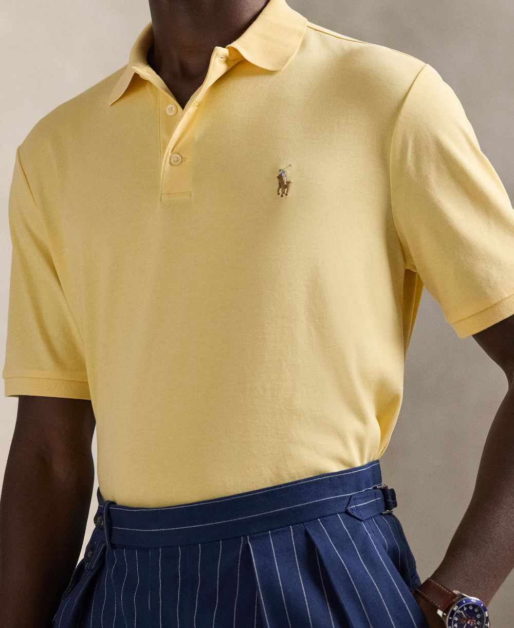 Men's Classic Fit Soft Cotton Polo Shirt