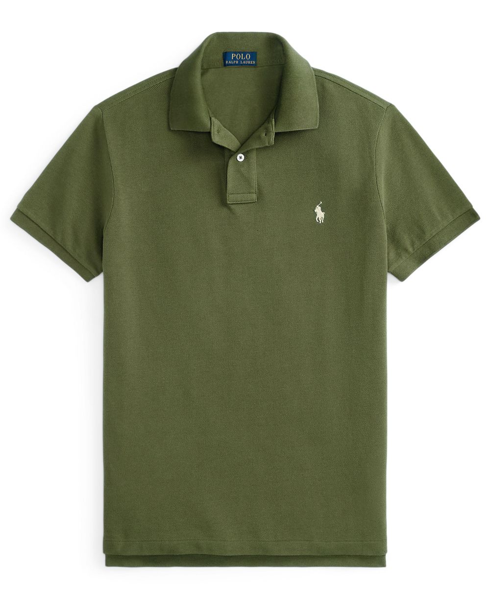 Men's Cotton Custom Slim Fit Mesh Polo Shirt