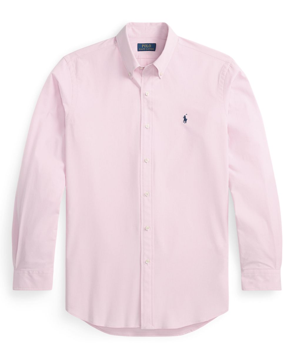 Men's Classic-Fit Plaid Stretch Poplin Shirt