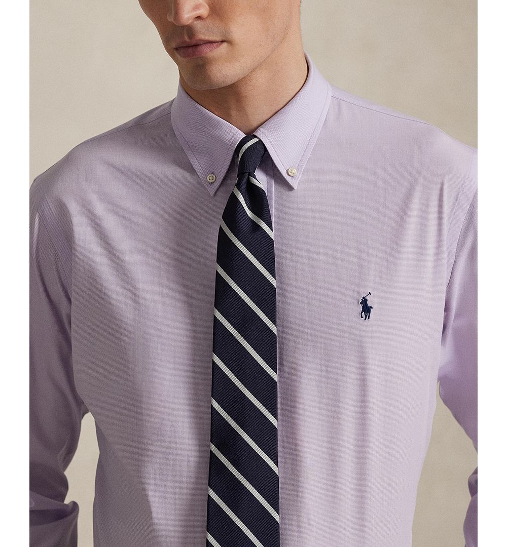 Men's Classic-Fit Plaid Stretch Poplin Shirt