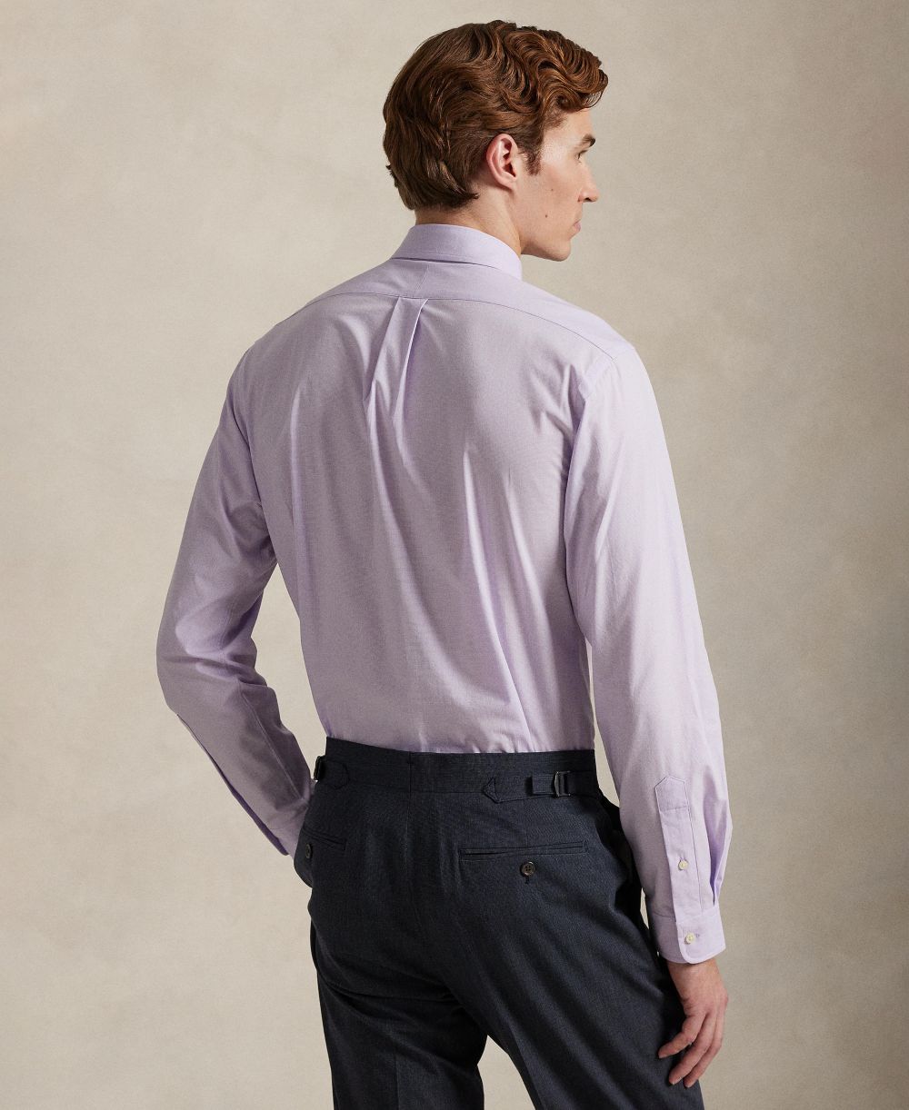 Men's Classic-Fit Plaid Stretch Poplin Shirt