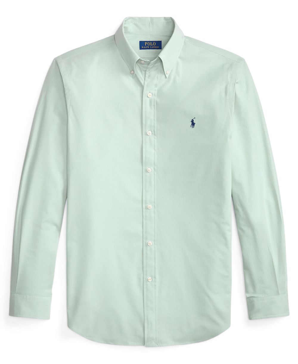 Men's Classic-Fit Plaid Stretch Poplin Shirt
