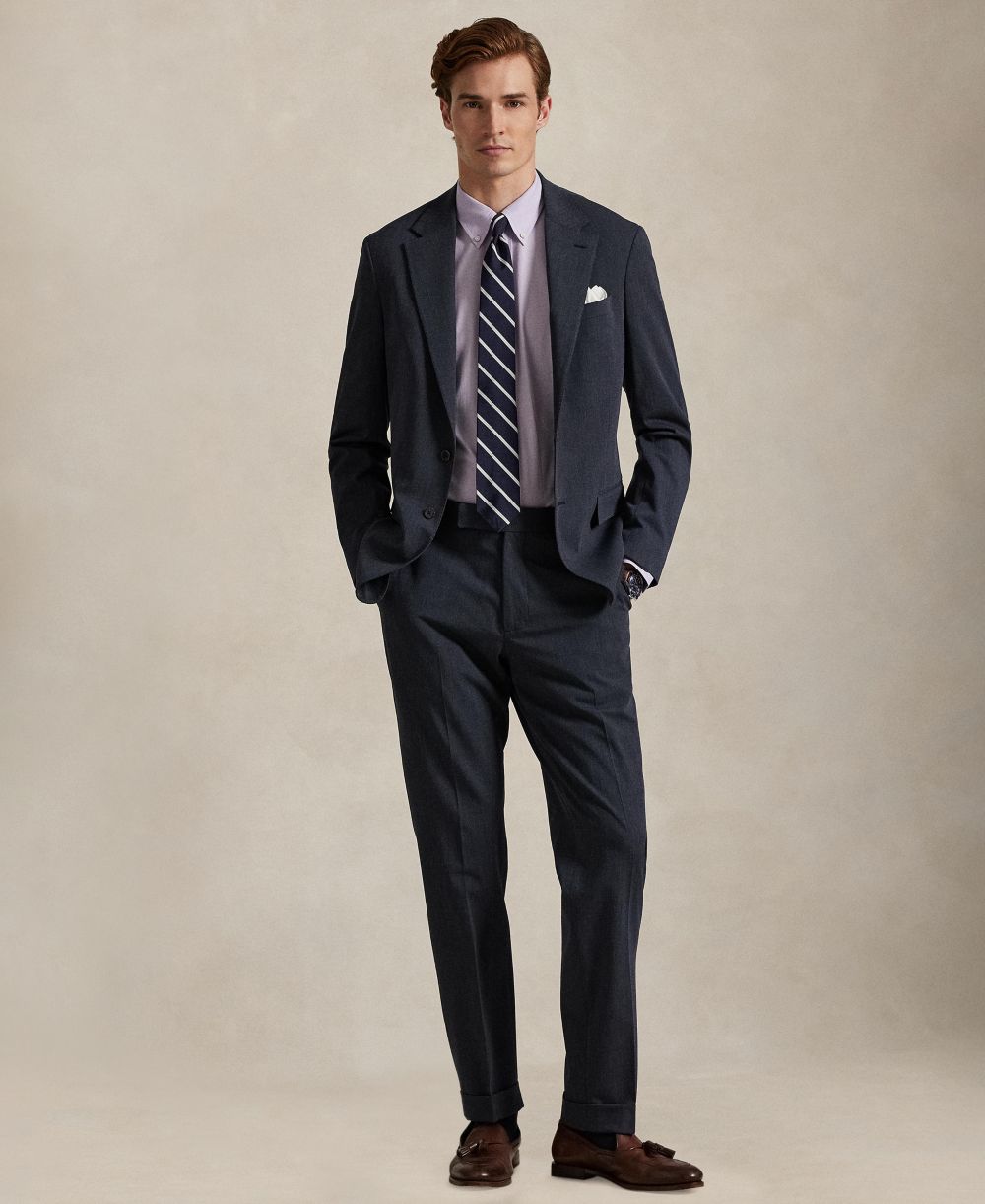Men's Classic-Fit Plaid Stretch Poplin Shirt