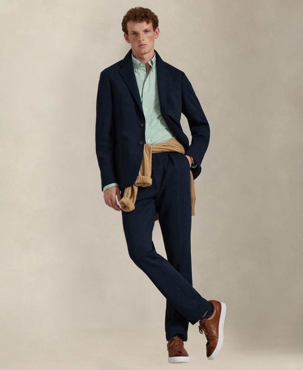 Men's Classic-Fit Plaid Stretch Poplin Shirt
