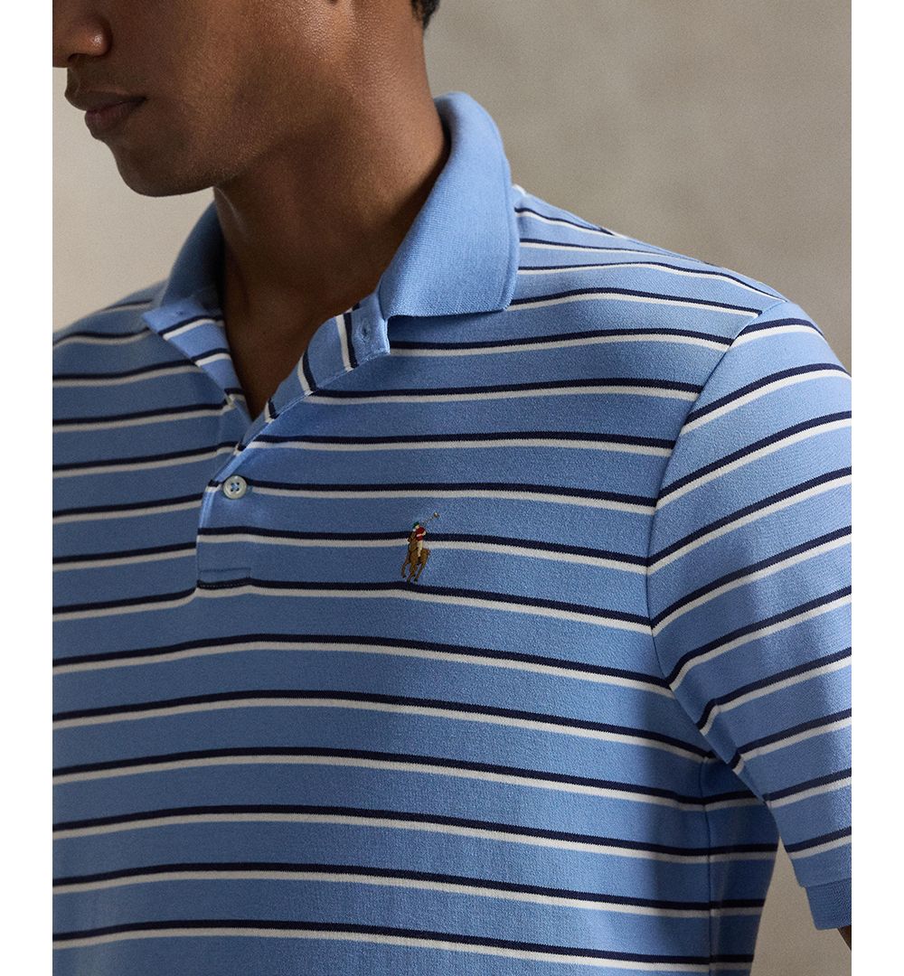 Men's Short-Sleeve Classic-Fit Stripe Polo Shirt