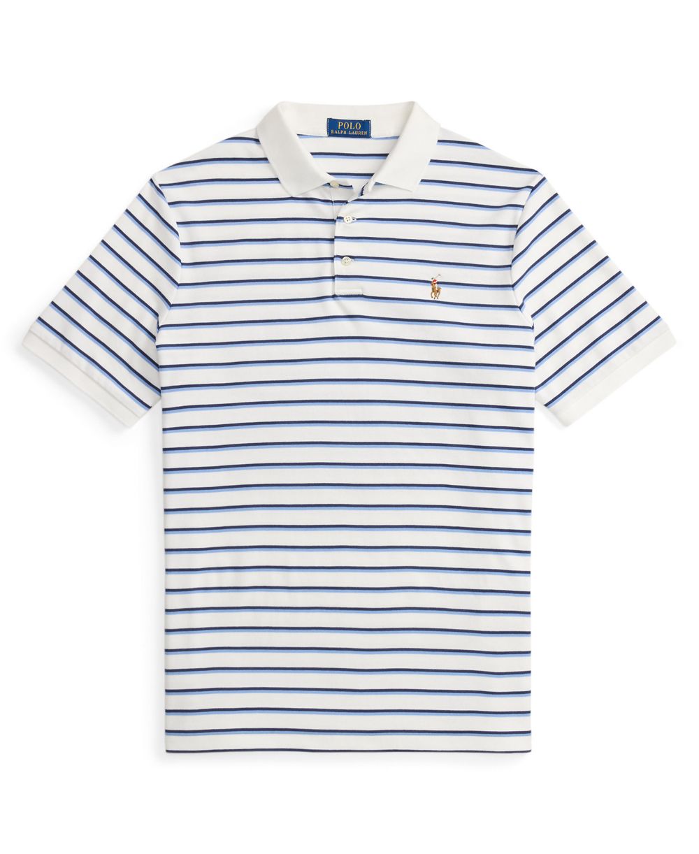 Men's Short-Sleeve Classic-Fit Stripe Polo Shirt