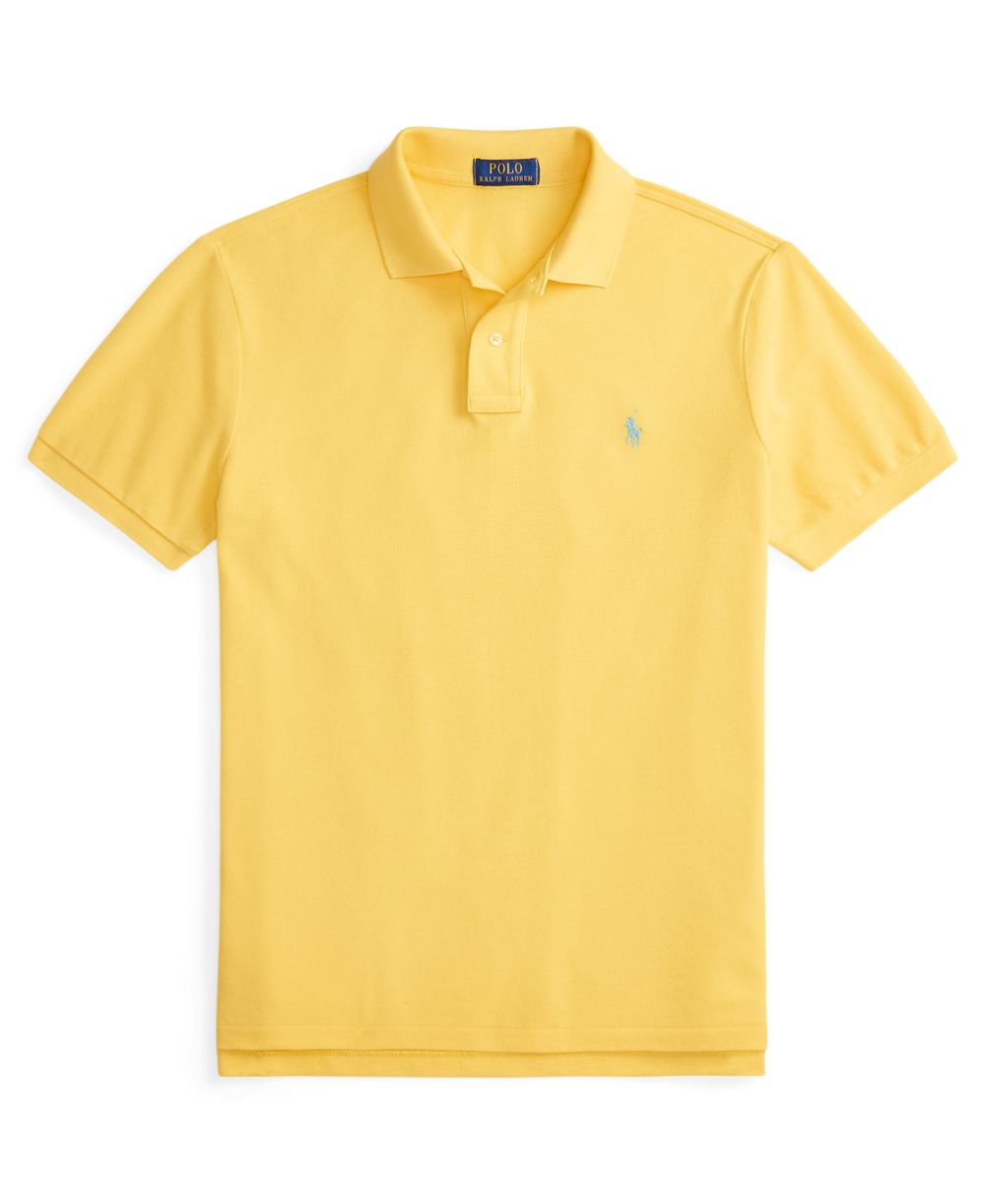 Men's Cotton Custom Slim Fit Mesh Polo Shirt