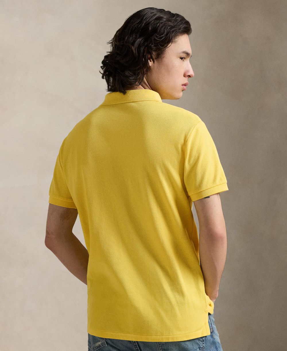 Men's Cotton Custom Slim Fit Mesh Polo Shirt