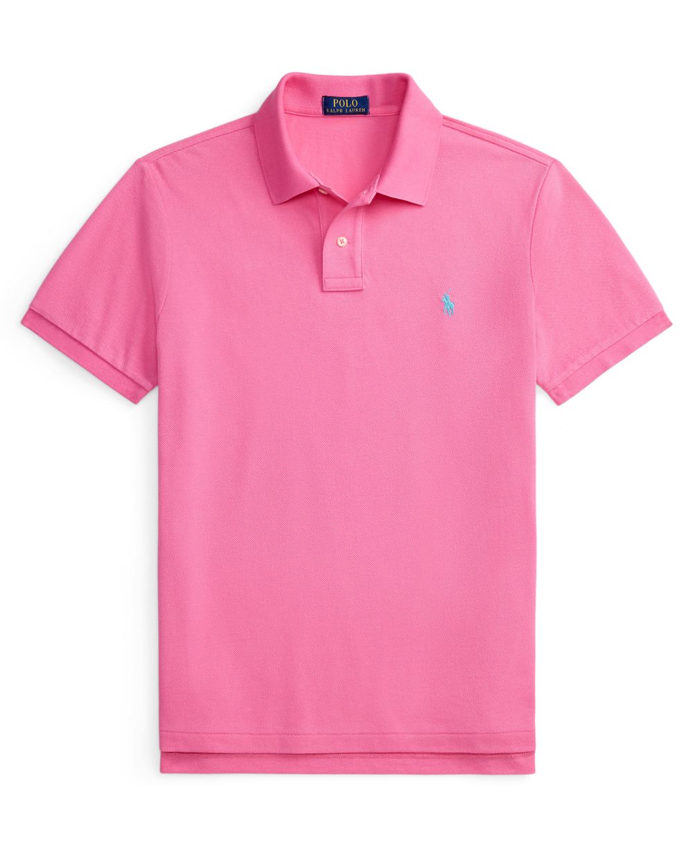 Men's Cotton Custom Slim Fit Mesh Polo Shirt