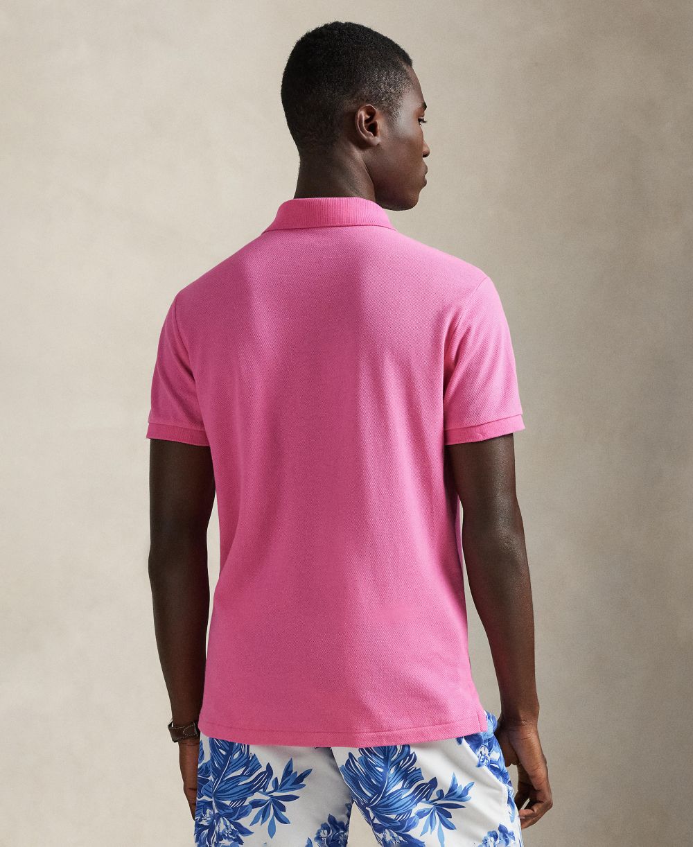 Men's Cotton Custom Slim Fit Mesh Polo Shirt