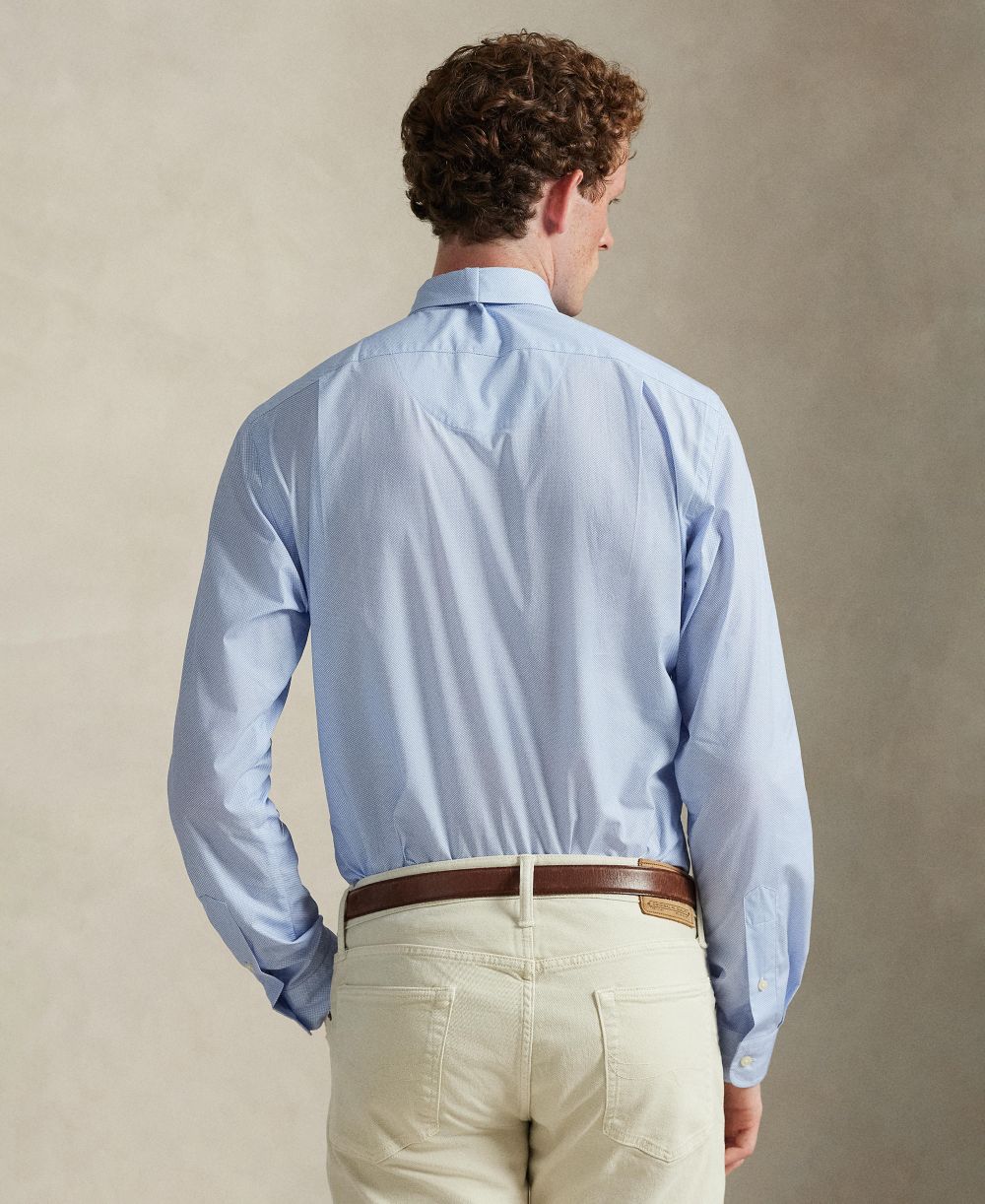 Men's Classic-Fit Plaid Stretch Poplin Shirt
