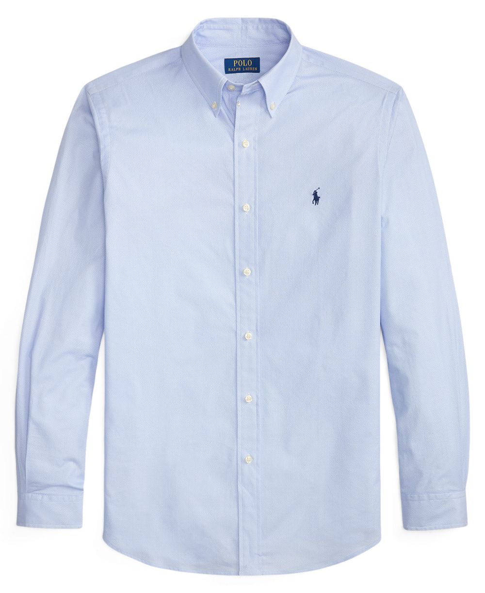 Men's Classic-Fit Plaid Stretch Poplin Shirt