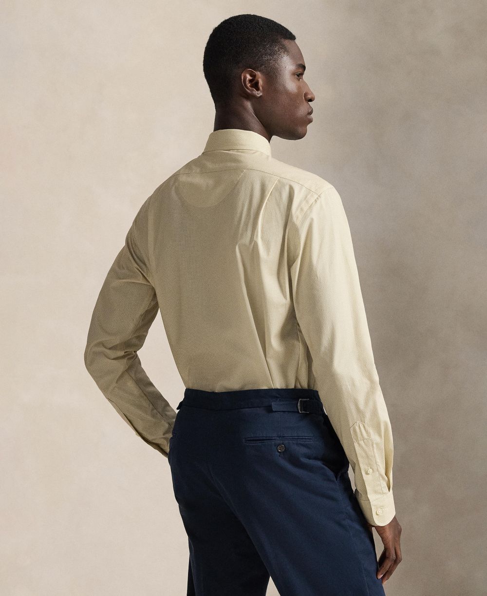 Men's Classic-Fit Plaid Stretch Poplin Shirt