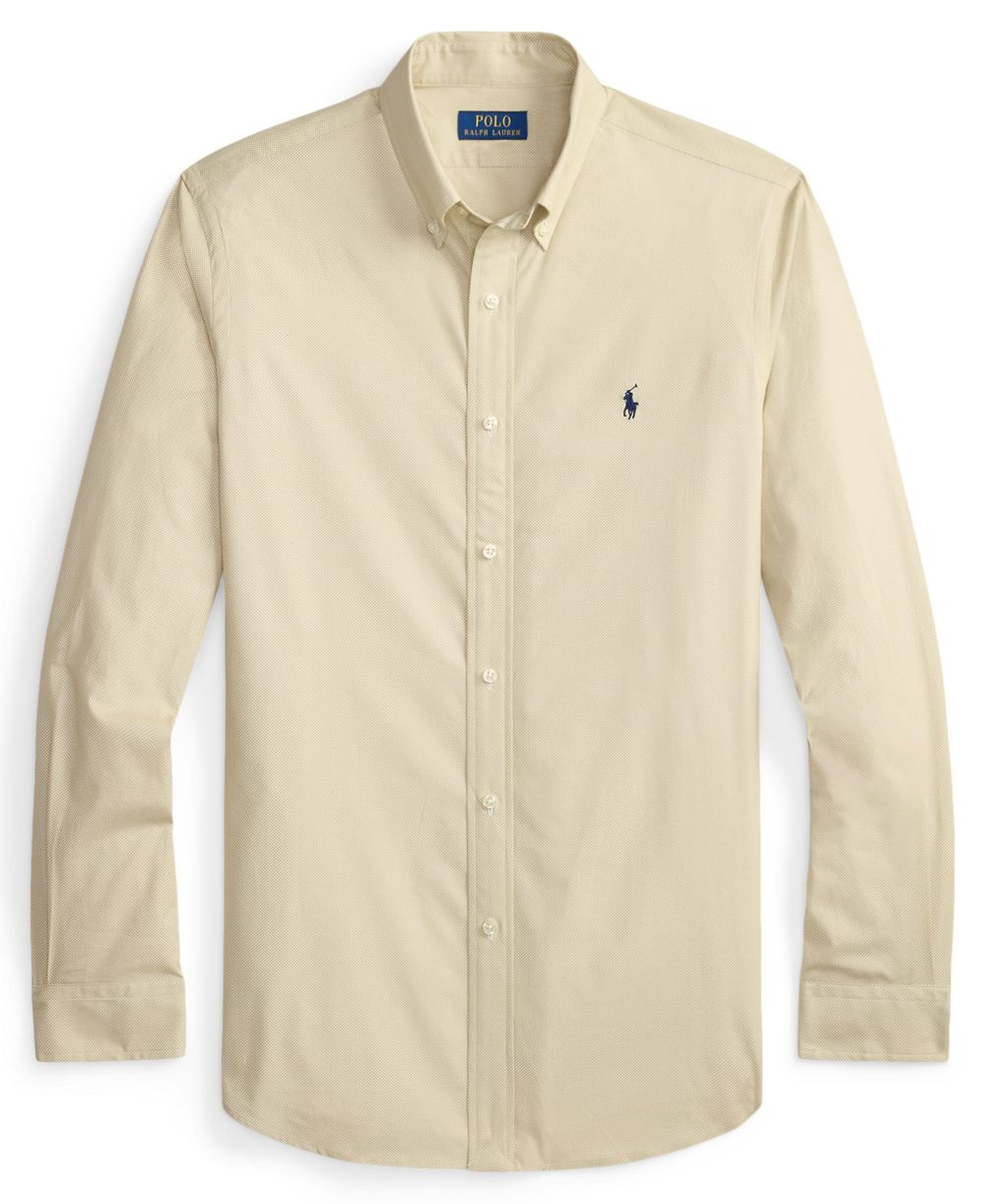 Men's Classic-Fit Plaid Stretch Poplin Shirt