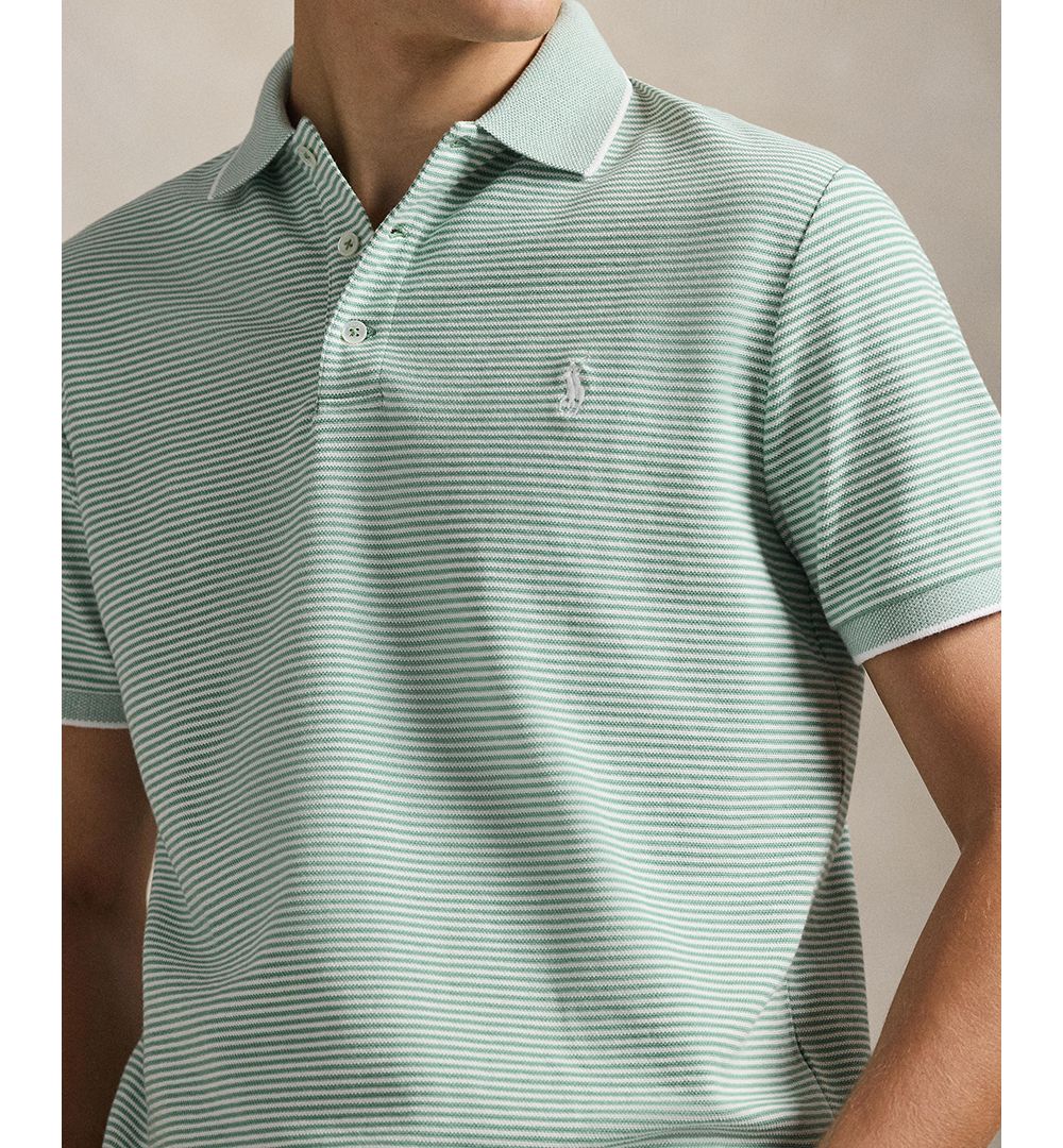 Men's Classic-Fit Stretch Oxford Mesh Polo Shirt
