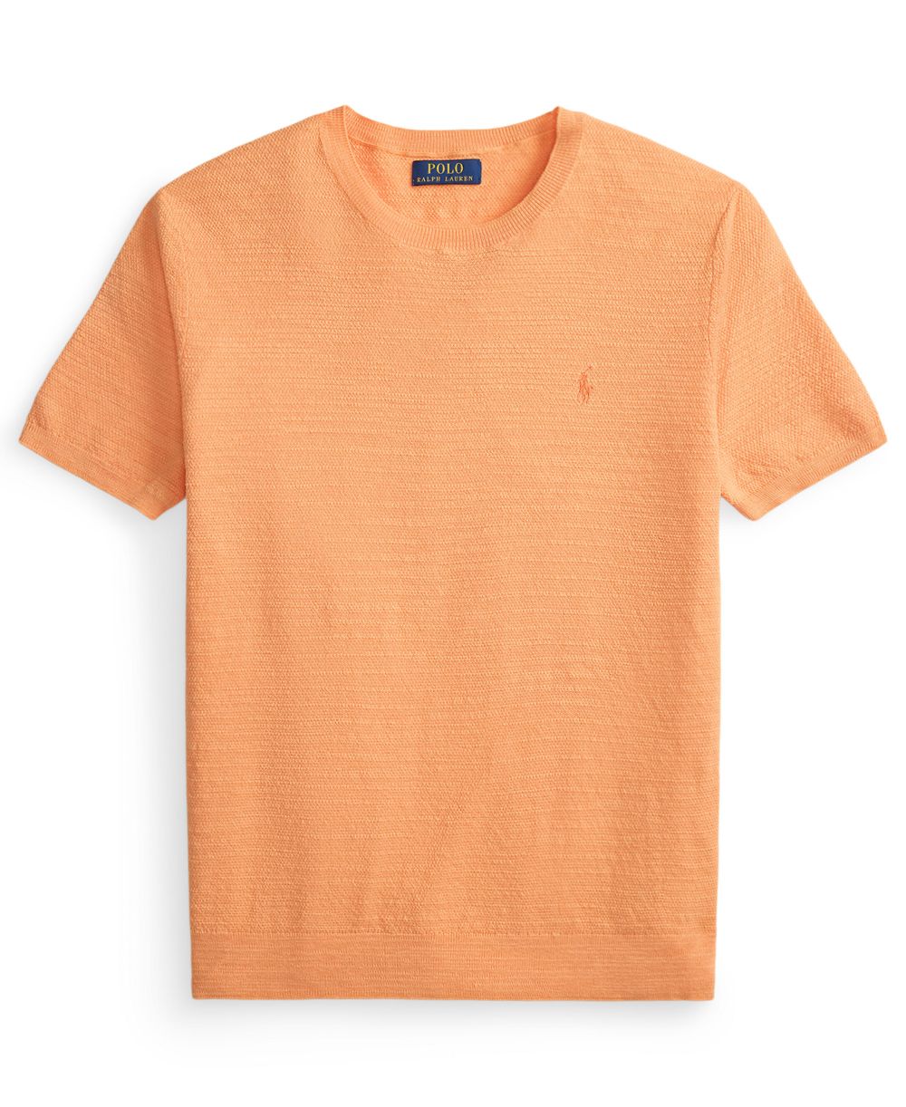 Men's Textured Lightweight Short-Sleeve Sweater