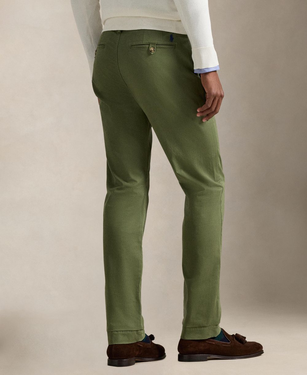 Men's Straight-Fit Washed Stretch Chino Pants