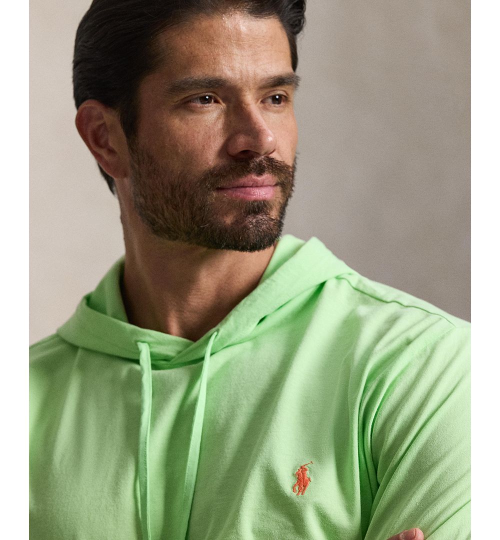 Men's Big & Tall Long-Sleeve Hooded T-Shirt