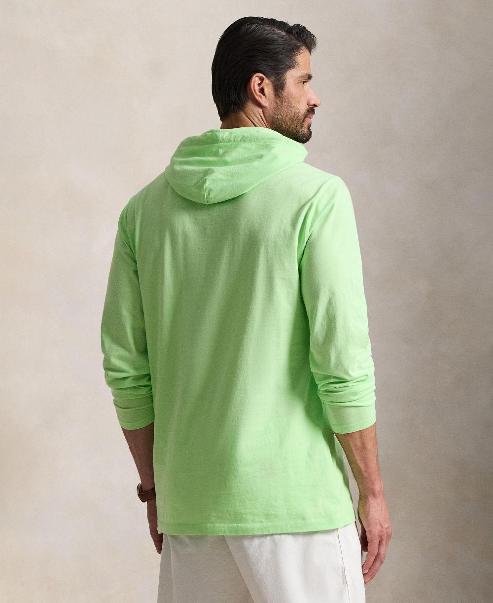 Men's Big & Tall Long-Sleeve Hooded T-Shirt