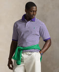 Men's Big & Tall Striped Mesh Polo Shirt