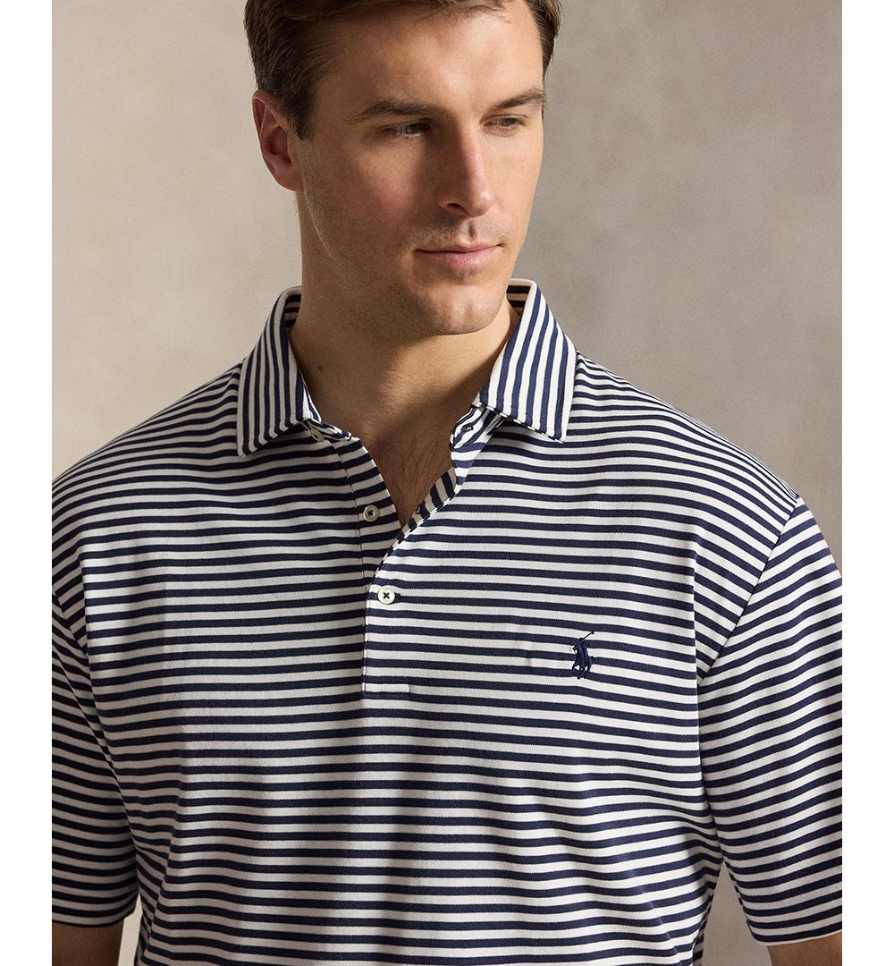 Men's Big & Tall Striped Polo Shirt