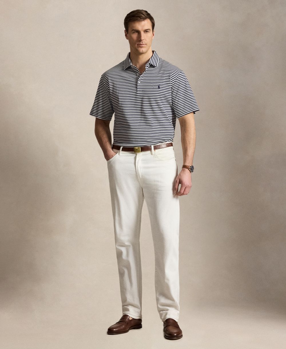Men's Big & Tall Striped Polo Shirt