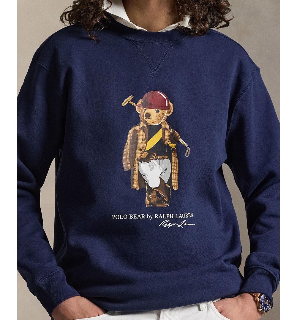 Men's Big & Tall Polo Bear Fleece Sweatshirt