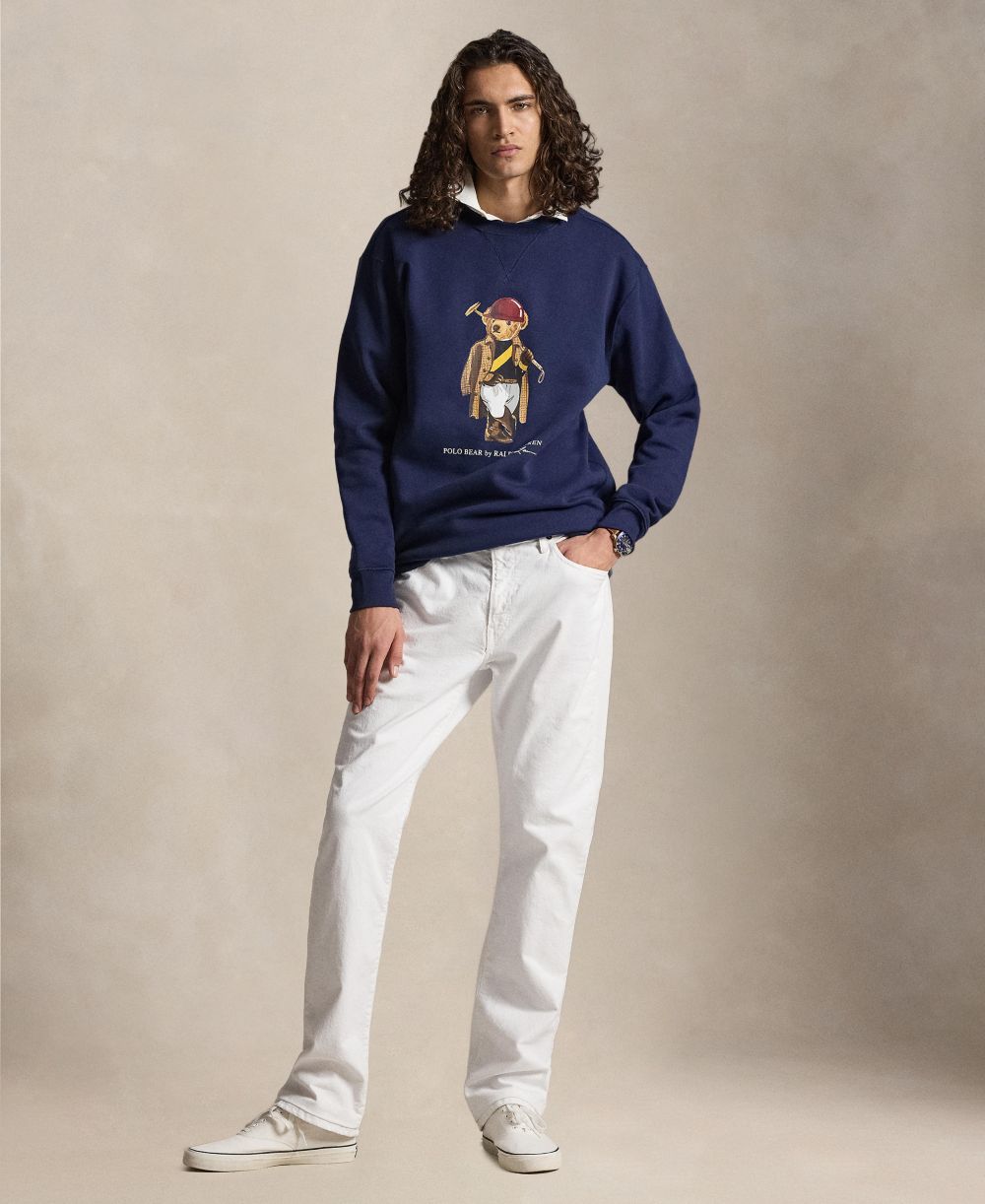 Men's Big & Tall Polo Bear Fleece Sweatshirt