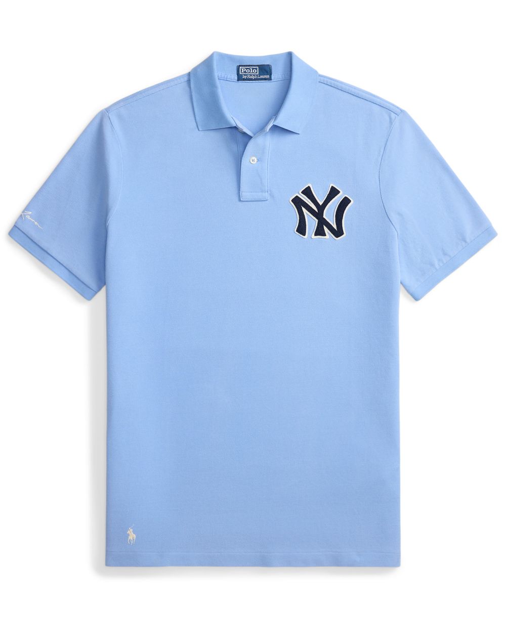 Men's Yankees Logo Mesh Polo Shirt
