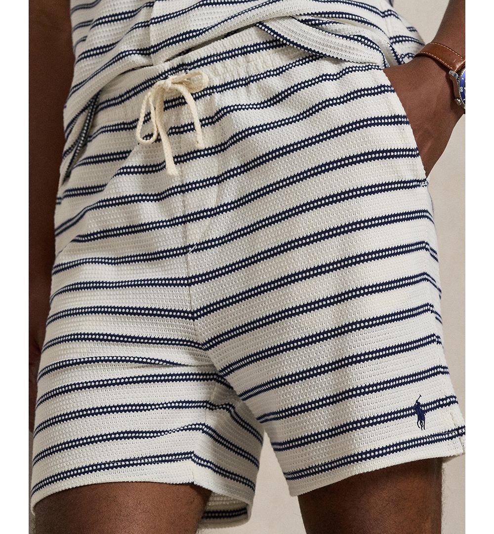 Men's Striped Slim-Fit Shorts
