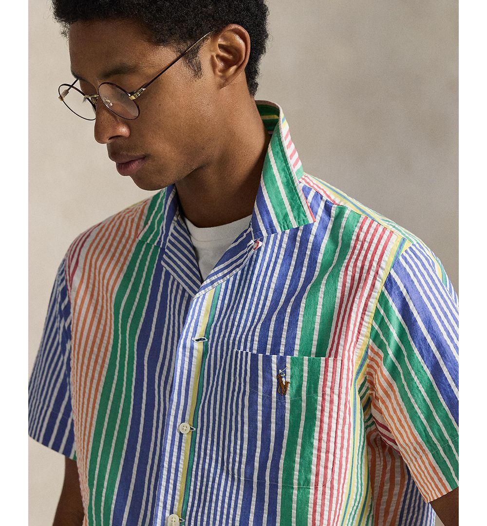 Men's RL Prepster Classic-Fit Seersucker Shirt