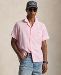 Classic-Fit Linen-Blend Seersucker Shirt