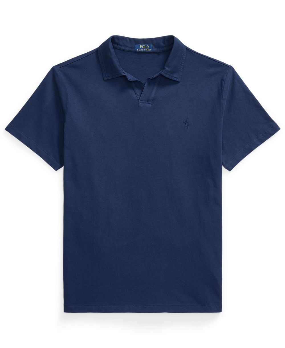 Standard Fit Cotton-Linen Polo Shirt
